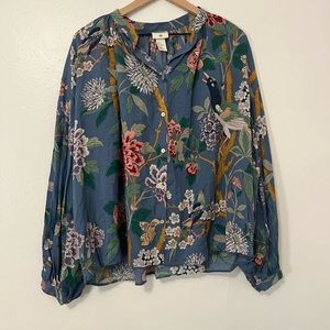 GP and J Baker H&M floral animal blouse size 12
